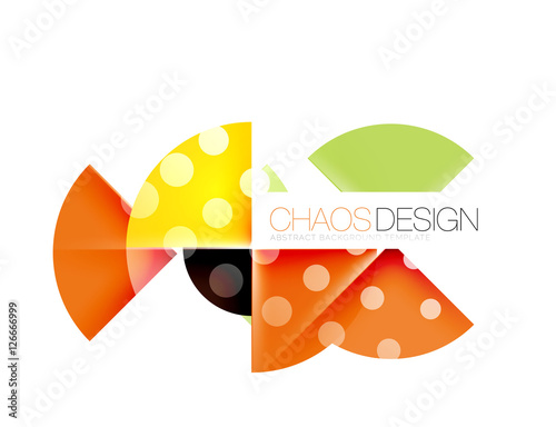 Dotted circles, abstract background