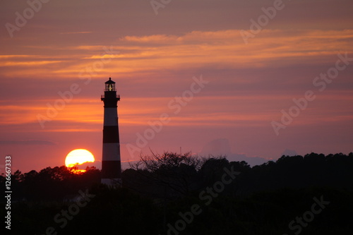 Bodie Lighthouse Sunset