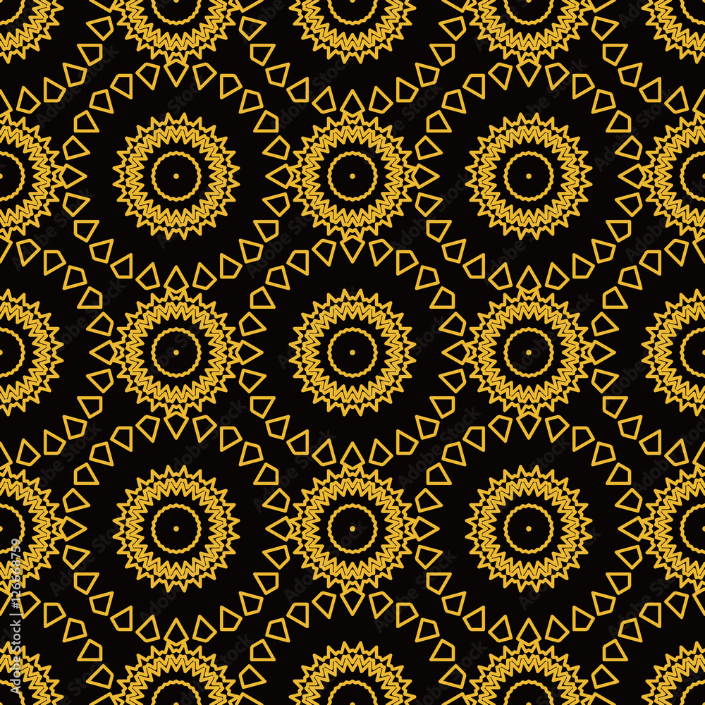 Vector seamless pattern. Golden decorative design template. Creative abstract background. Vector seamless pattern. Golden decorative design template. Creative abstract background.