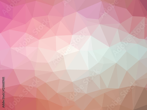Fototapeta Naklejka Na Ścianę i Meble -  Orange pink abstract gradient polygon shaped background