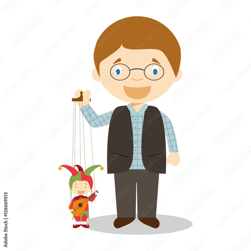 Puppeteer Royalty Free Vector Image - VectorStock