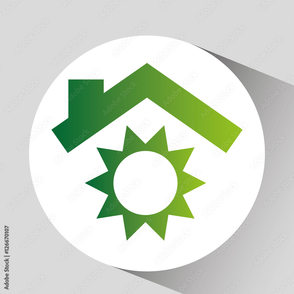 green ecology sun warming symbol design vector illustration eps 10 green ecology sun warming symbol design vector illustration eps 10