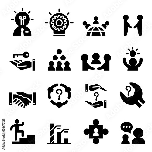 Consultant icon set