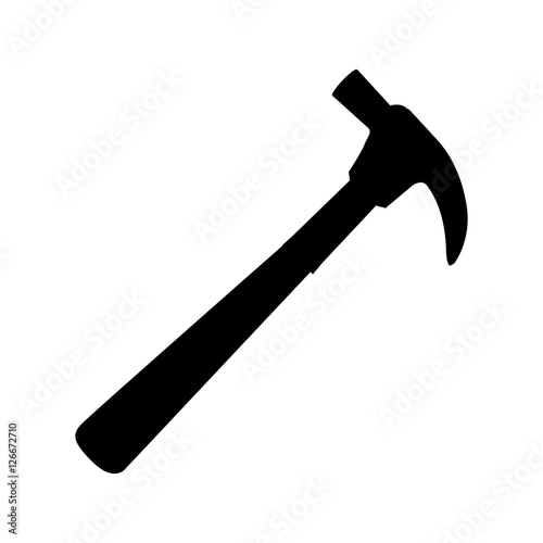 hammer tool icon image vector illustration design 
