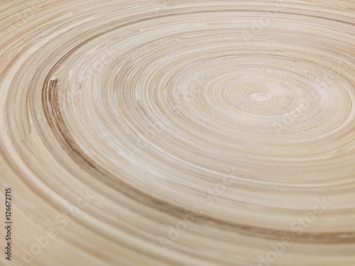 Circular bamboo texture.