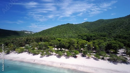 aerial view of magens bay, St Thomas, United States Virgin Islands  photo