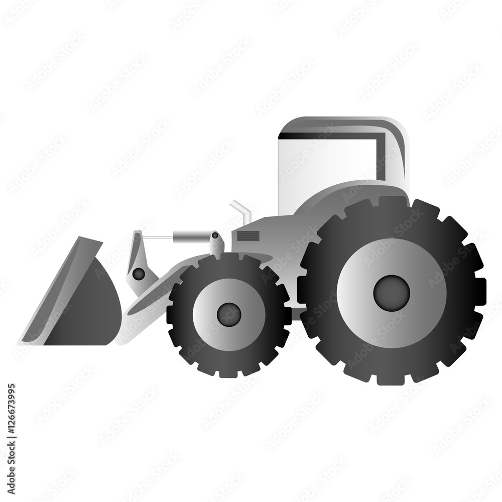 backhoe machine icon image vector illustration design backhoe machine icon image vector illustration design