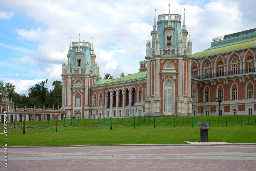 Cloudy September day at the Tsaritsyno palace. Moscow, Russia