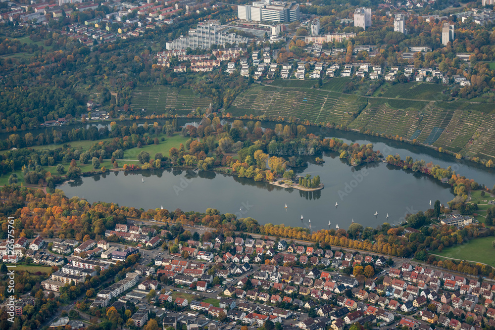 Obraz premium Max-Eyth-See Stuttgart