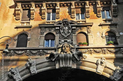 Roma, case e palazzi nel quartiere Coppede' photo