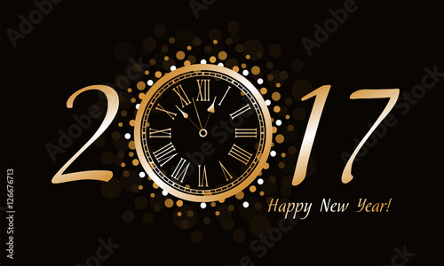 New Year Clock 2017