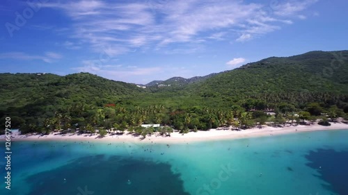 aerial view of magens bay, St Thomas, United States Virgin Islands  photo