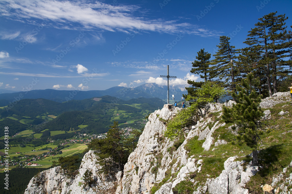 Fototapeta premium Spring mountains in the morning