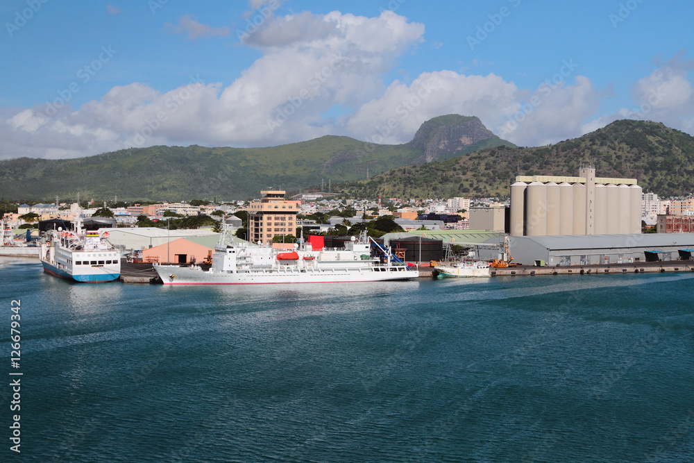 Sea cargo port. Port Louis, Mauritius
