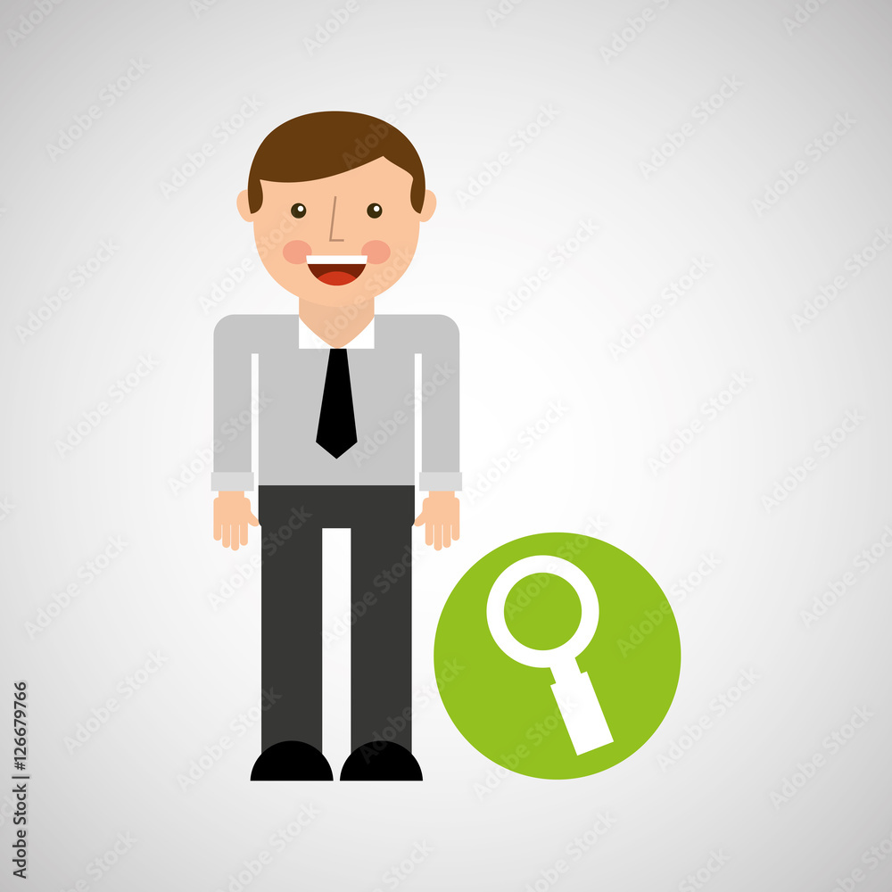 happy man icon search social network design vector illustration eps 10 happy man icon search social network design vector illustration eps 10