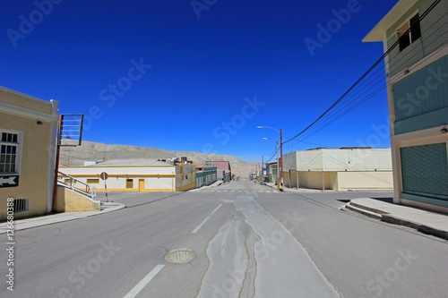 Ghost town of Chuquicamata, Chile near the copper mine photo