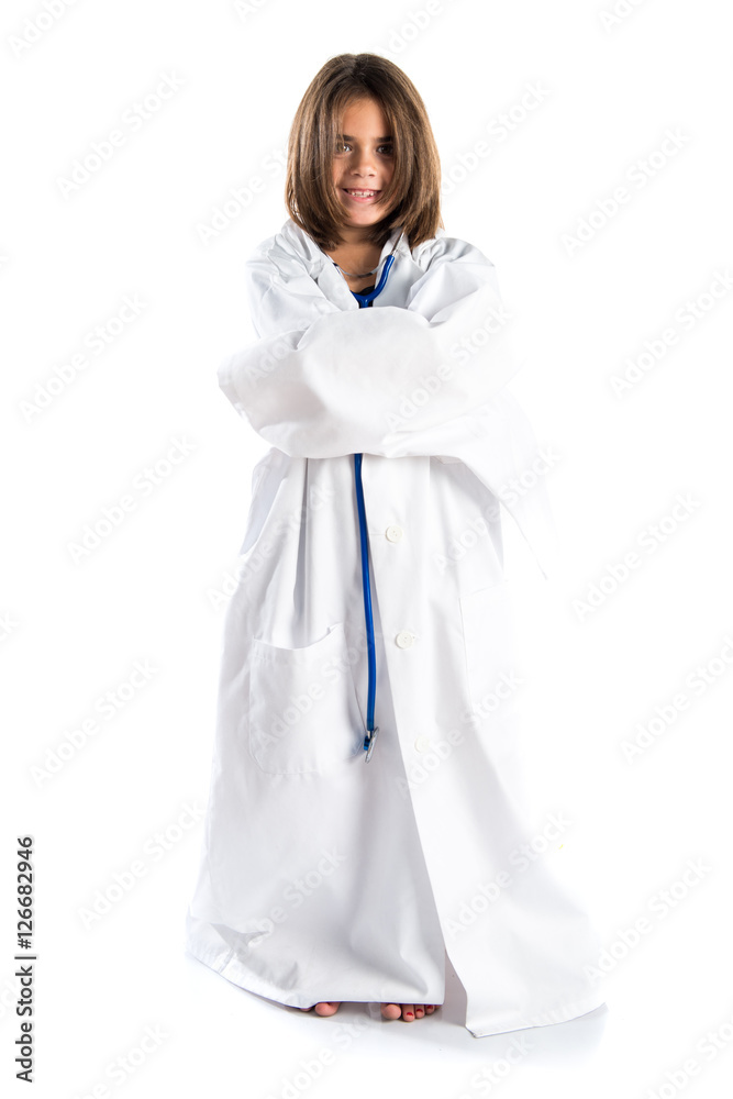 Little girl dressed like a doctor Little girl dressed like a doctor