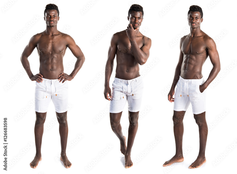Athletic handsome black man Athletic handsome black man