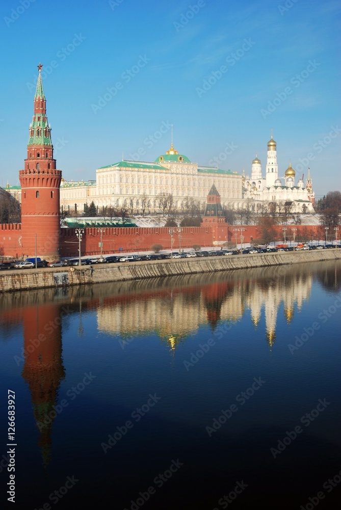 Moscow Kremlin. Color photo.