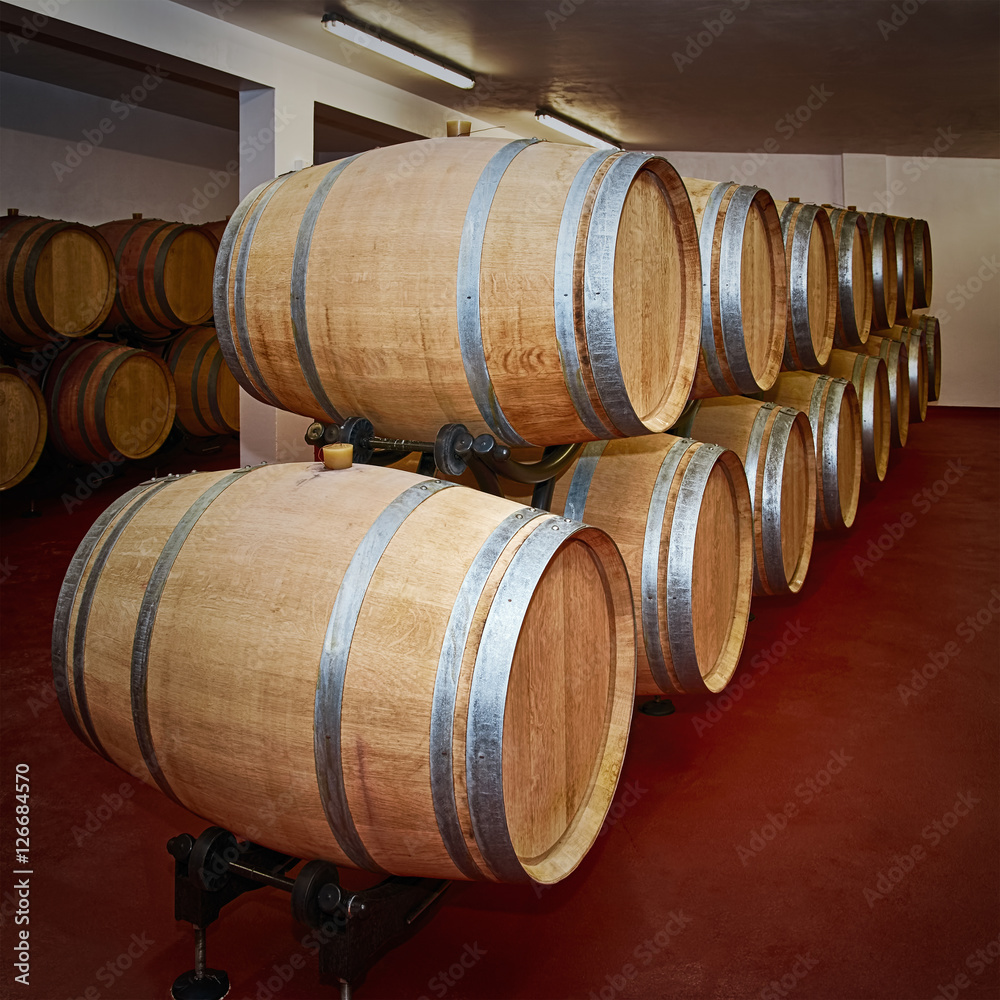 Barrels with Wine