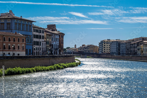 Arno river in Pisa, Italy