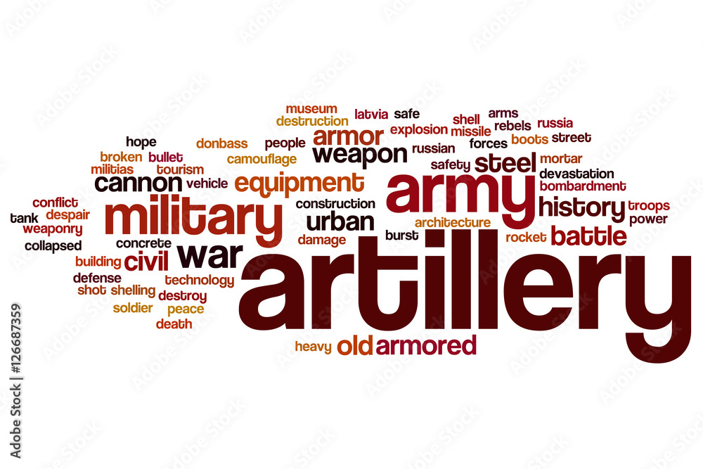 Artillery word cloud