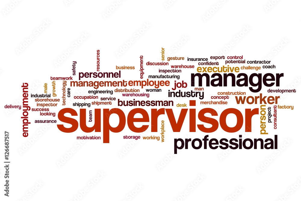Supervisor word cloud Supervisor word cloud