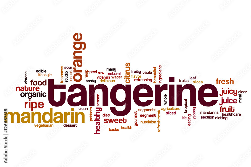Tangerine word cloud Tangerine word cloud