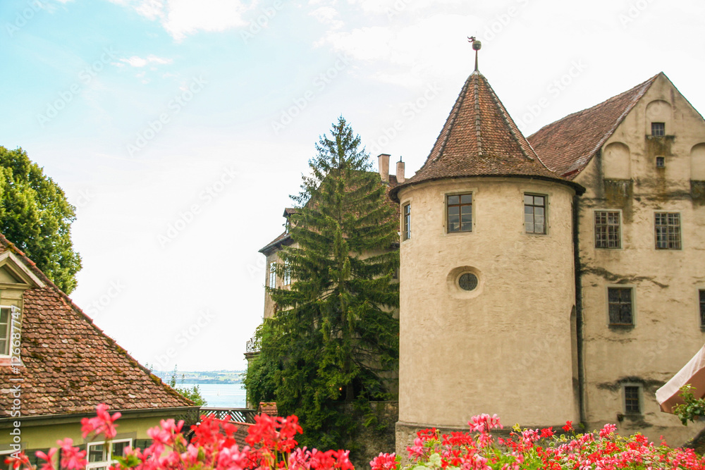 the castle of Meersburg, Bodensee,  Bavaria, Germany