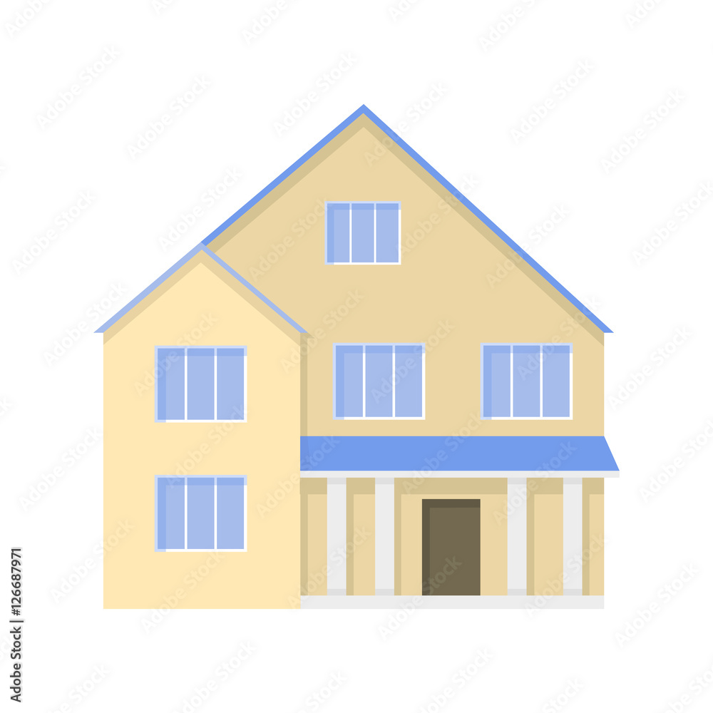 Retro Flat House Icons Design Interior vector Retro Flat House Icons Design Interior vector