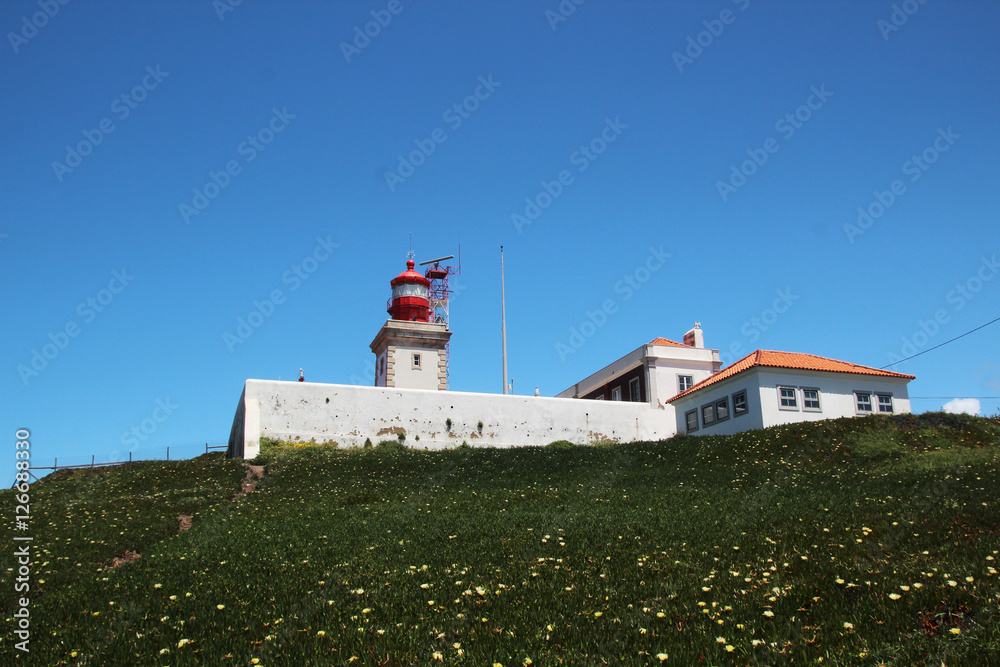 A lighthouse at Caba Da Roca, Portugal A lighthouse at Caba Da Roca, Portugal