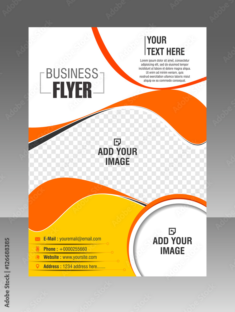 vector Colorful Flyer template. Brochure design
