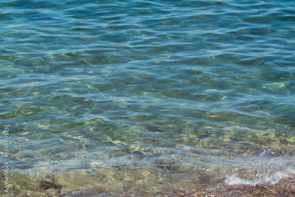 Water over Rocks Abstract