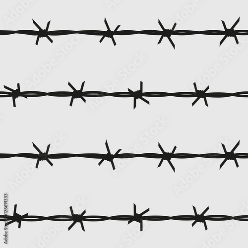 barbed wire - seamless pattern