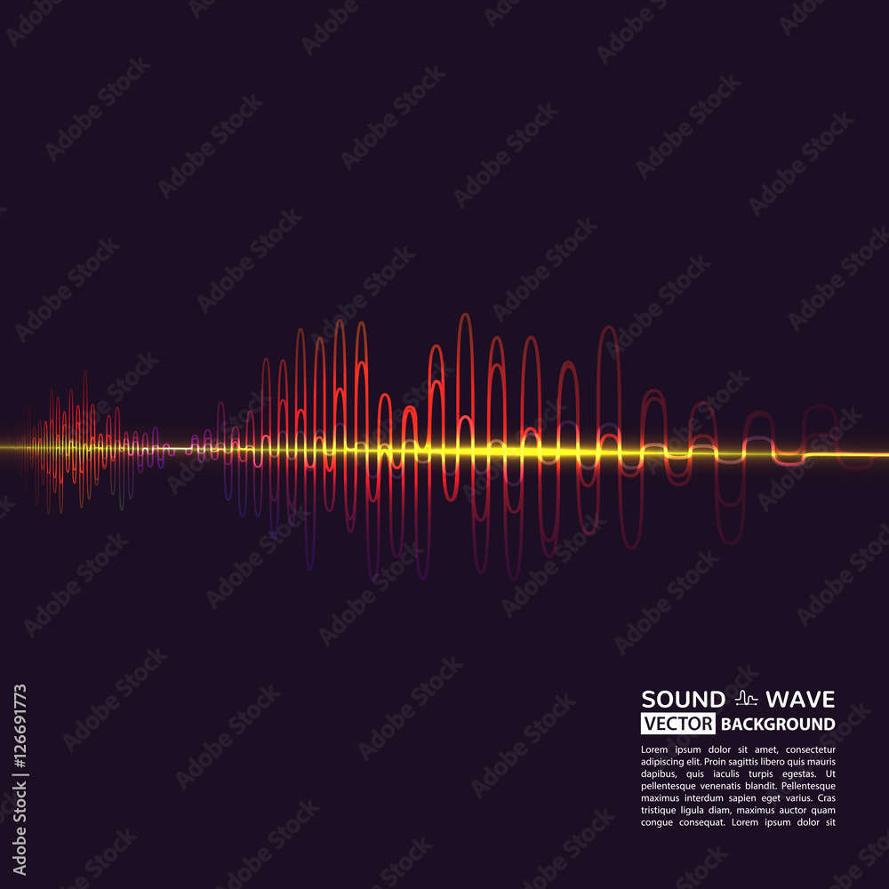Naklejka premium Vector equalizer background