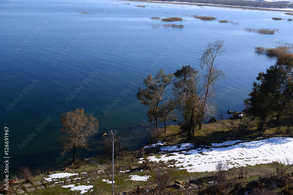 Fabulous view of lake Sevan, Armenia