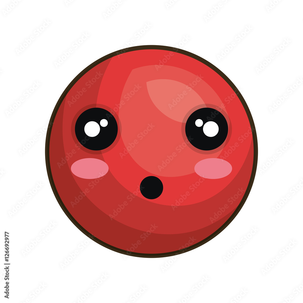 Obraz premium emoticon kawaii style icon vector illustration design