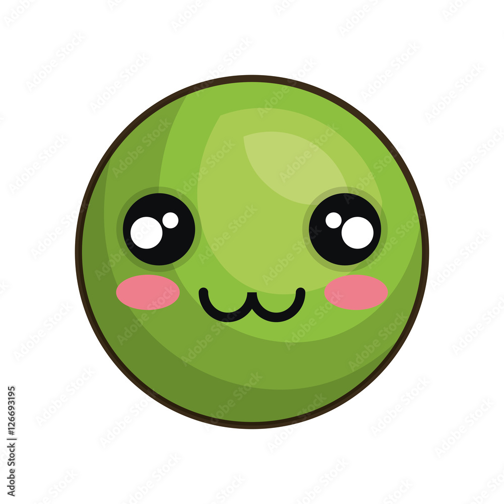 Fototapeta premium emoticon kawaii style icon vector illustration design
