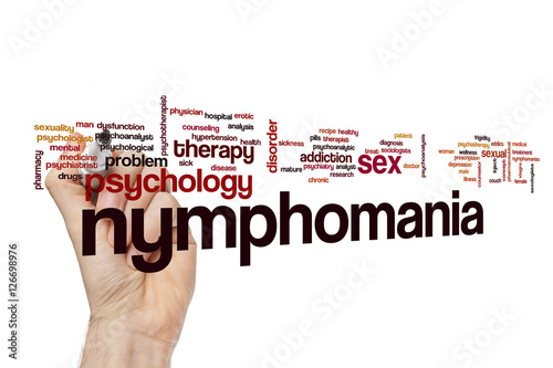 Nymphomania word cloud concept