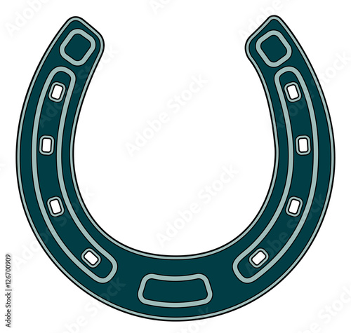 Steel horseshoe icon