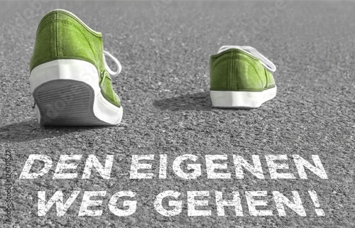 Cuadro en lienzo Den eigenen Weg gehen!