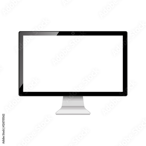 monitor desktop computer icon vector illustration design