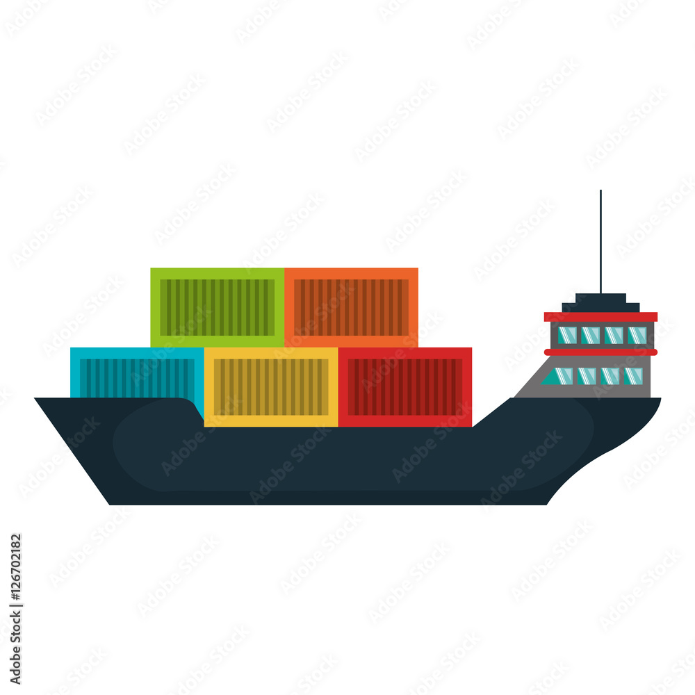 cargo ship silhouette icon vector illustration design cargo ship silhouette icon vector illustration design