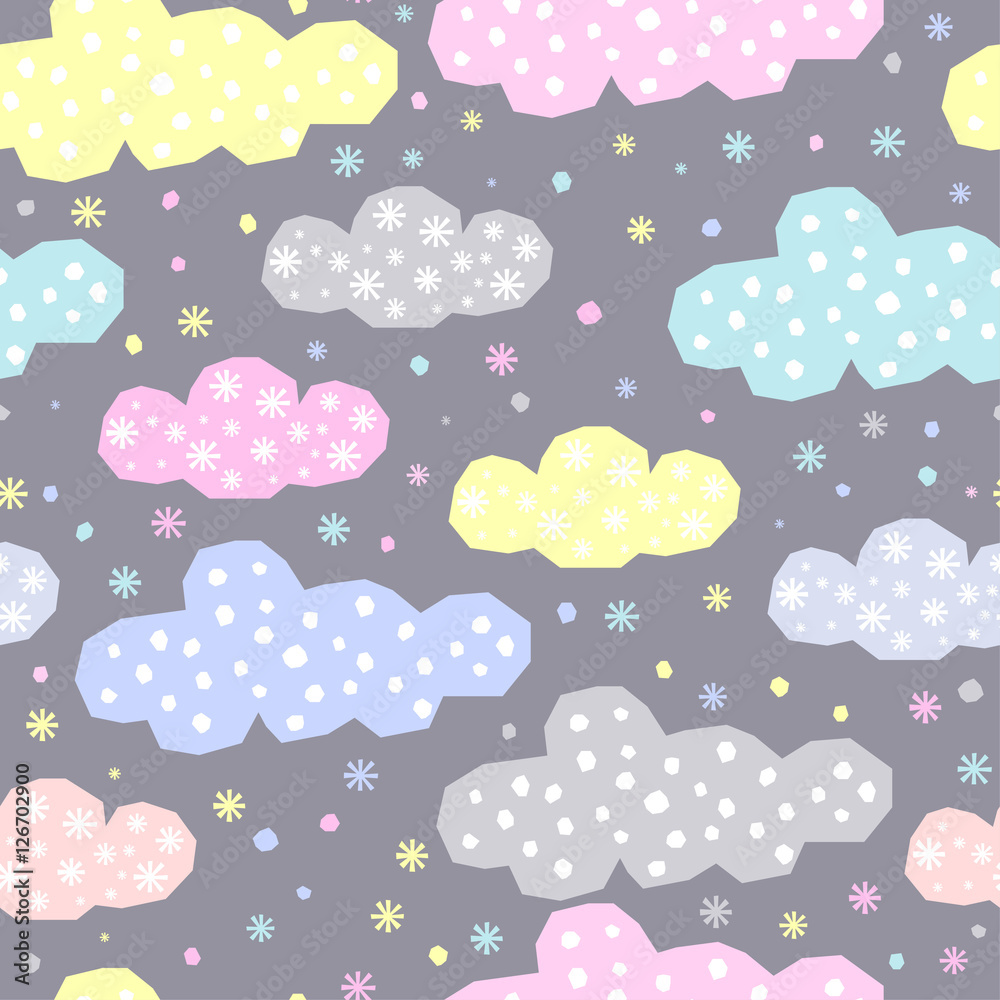 Winter abstract seamless pattern background. Winter abstract seamless pattern background.