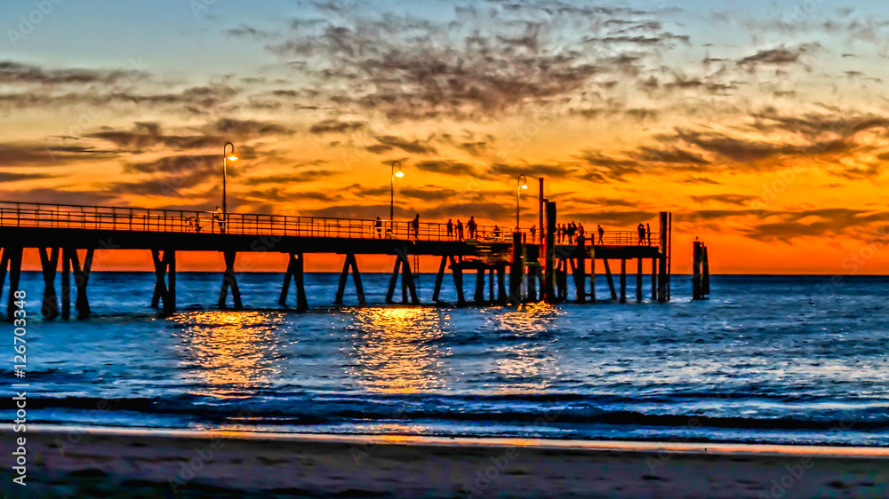 sunset on the jetty