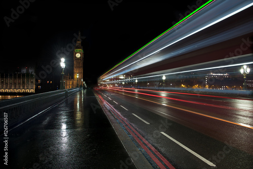 City Lights - Long exposure Westminster Bridge, London, UK