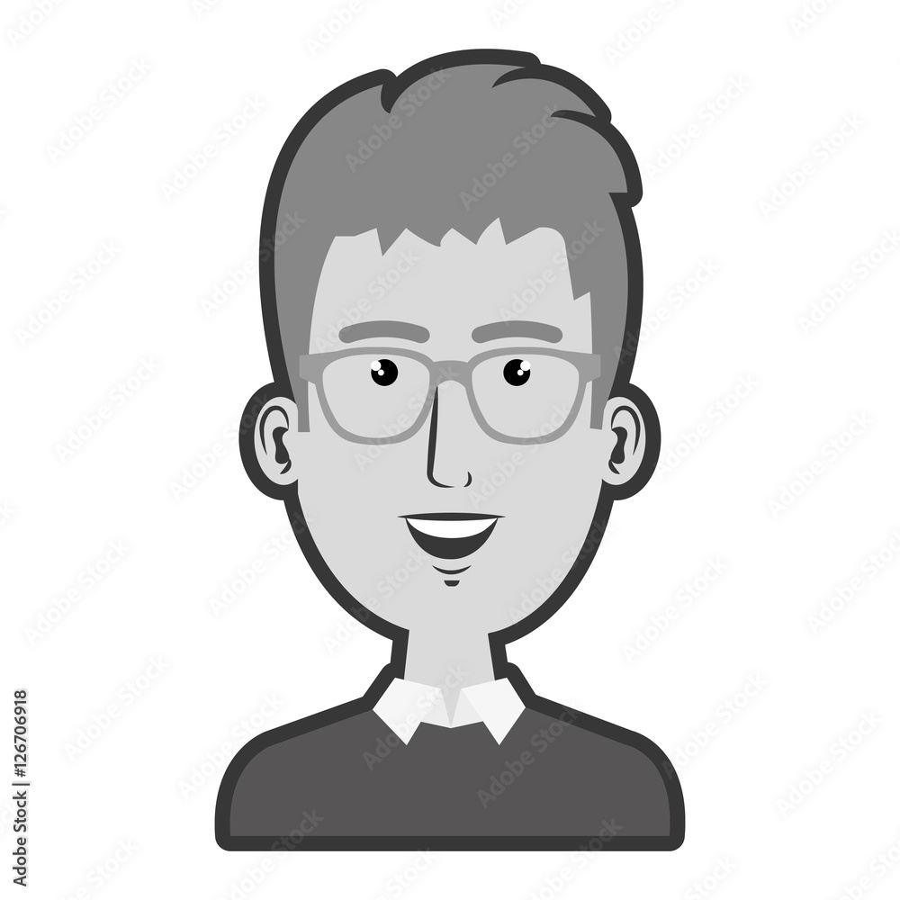 young man avatar character vector illustration design young man avatar character vector illustration design