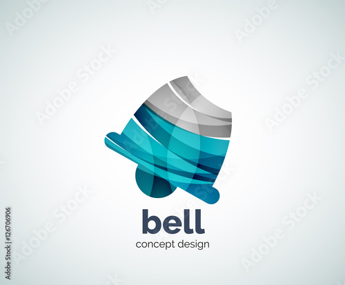Vector Christmas bell logo template