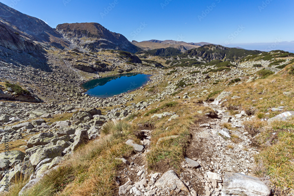 Amazing landscape with Lake, Rila Mountain, Bulgaria Amazing landscape with Lake, Rila Mountain, Bulgaria