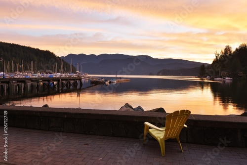 Tablou canvas Deep Cove sunrise, North Vancouver